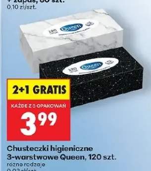 Chusteczki higieniczne 3-warstwowe
