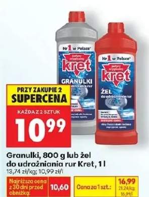 Granulki do udrożniania rur