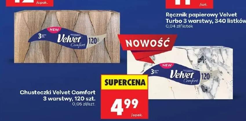 Chusteczki Comfort 3 warstwy, 120szt.