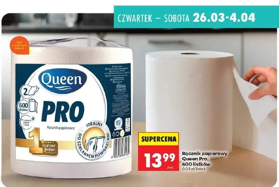 Ręcznik papierowy Pro, 600 listków