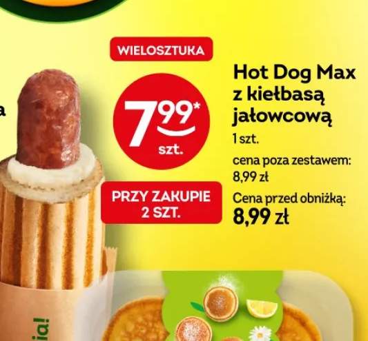 Hot Dog Max z kiełbasą jałowcową