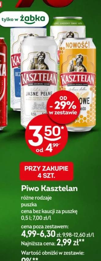 Piwo różne rodzaje puszka
