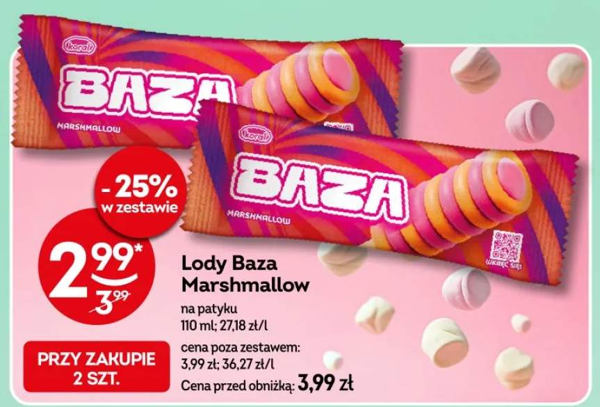 Lody Marshmallow na patyku