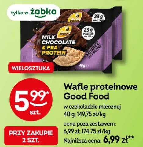 Wafle proteinowe w czekoladzie mlecznej