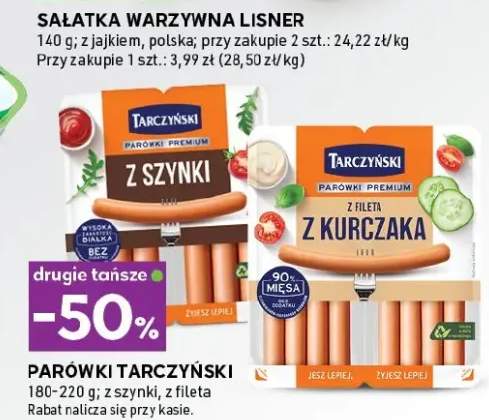 Parówki z szynki, z fileta