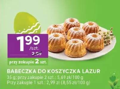 Babeczka do koszyczka Lazur