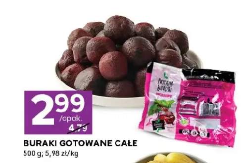 Buraki gotowane całe