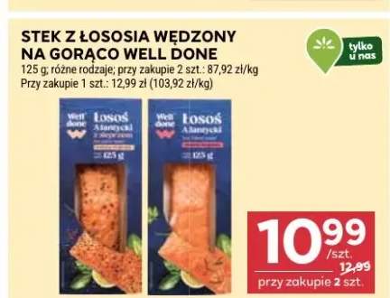 Stek z łososia wędzony na gorąco