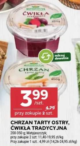 Chrzan tarty ostry, ćwikła tradycyjna