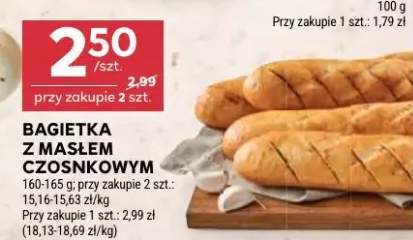 Bagietka z masłem czosnkowym