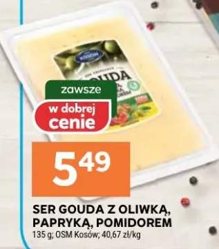 Ser Gouda z oliwką, papryką, pomidorem