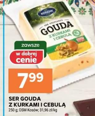 Ser Gouda z kurkami i cebulą