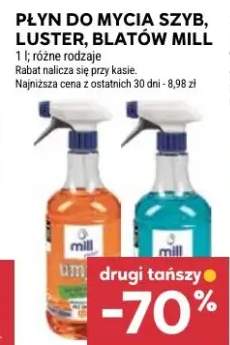 Płyn do mycia szyb, luster, blatów Mill