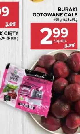 Buraki gotowane całe