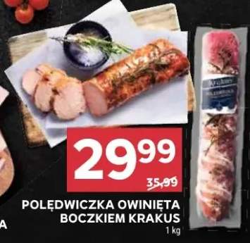 Polędwiczka owinięta boczkiem krakus