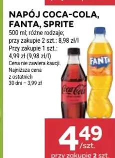Napój coca-cola, fanta, sprite