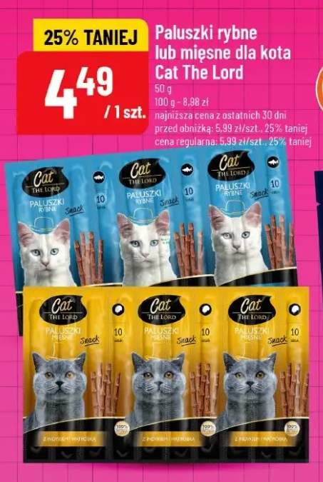 Paluszki rybne lub mięsne dla kota