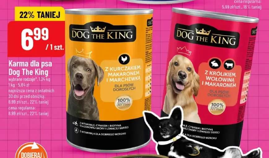 Karma z królikiem, wołowiną i makaronem dla psa