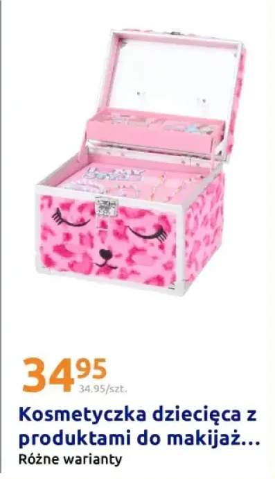 Kosmetyczka dziecięca z produktami do makijażu