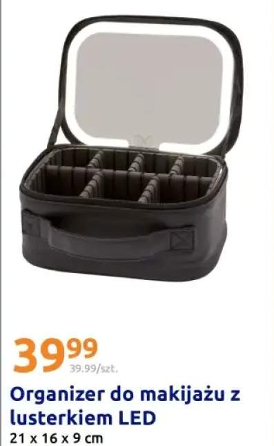 Organizer do makijażu z lusterkiem LED