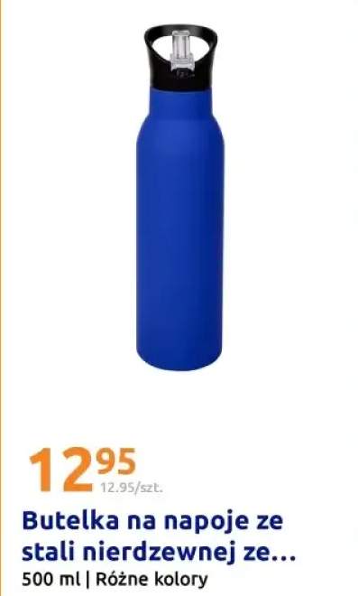 Butelka na napoje ze stali nierdzewnej ze słomką