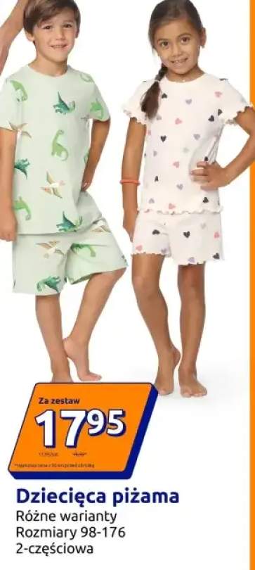 Dziecięca piżama różne warianty 2-częściowa