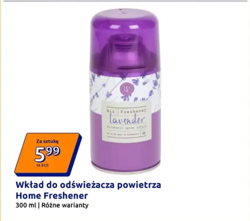 Wkład do odświeżacza powietrza różne warianty