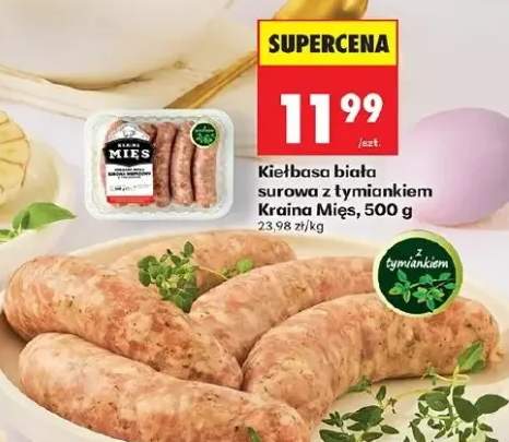 Kiełbasa biała surowa z tymiankiem