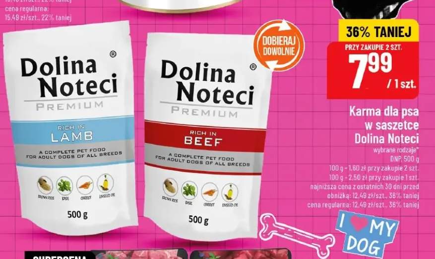 Karma mokra z wołowiną dla psa