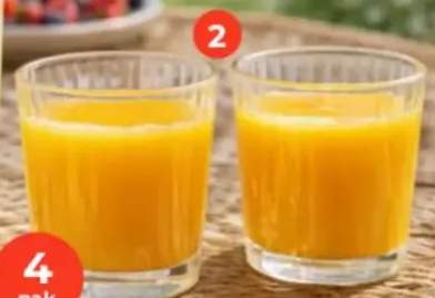 Szklanki ryflowane niskie