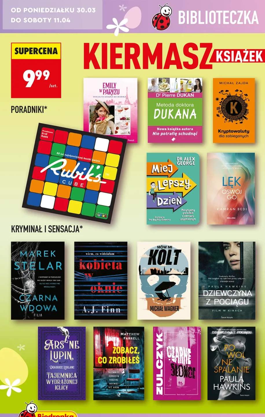 Książki różne rodzaje - kryminał i sensacja