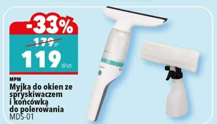 Myjka do okien ze spryskiwaczem i końcówką do polerowania MD5-01
