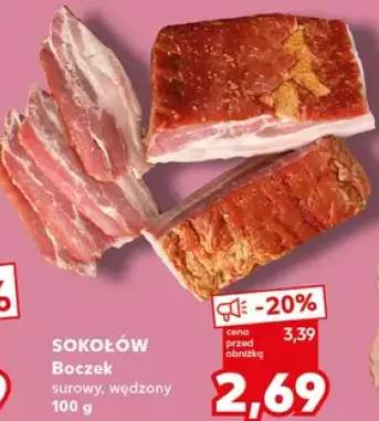 Boczek surowy, wędzony