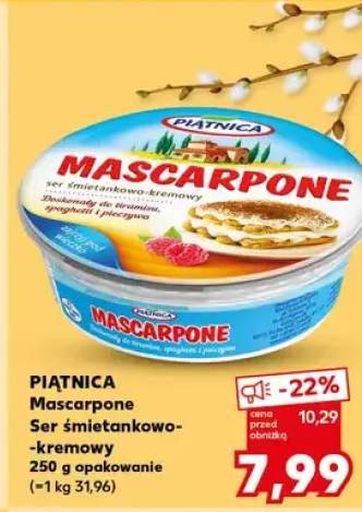 Ser Mascarpone śmietankowo-kremowy