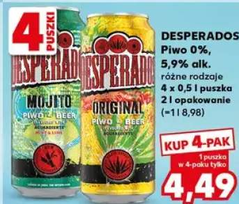 Piwo Desperados 0%, 5,9% alk. różne rodzaje