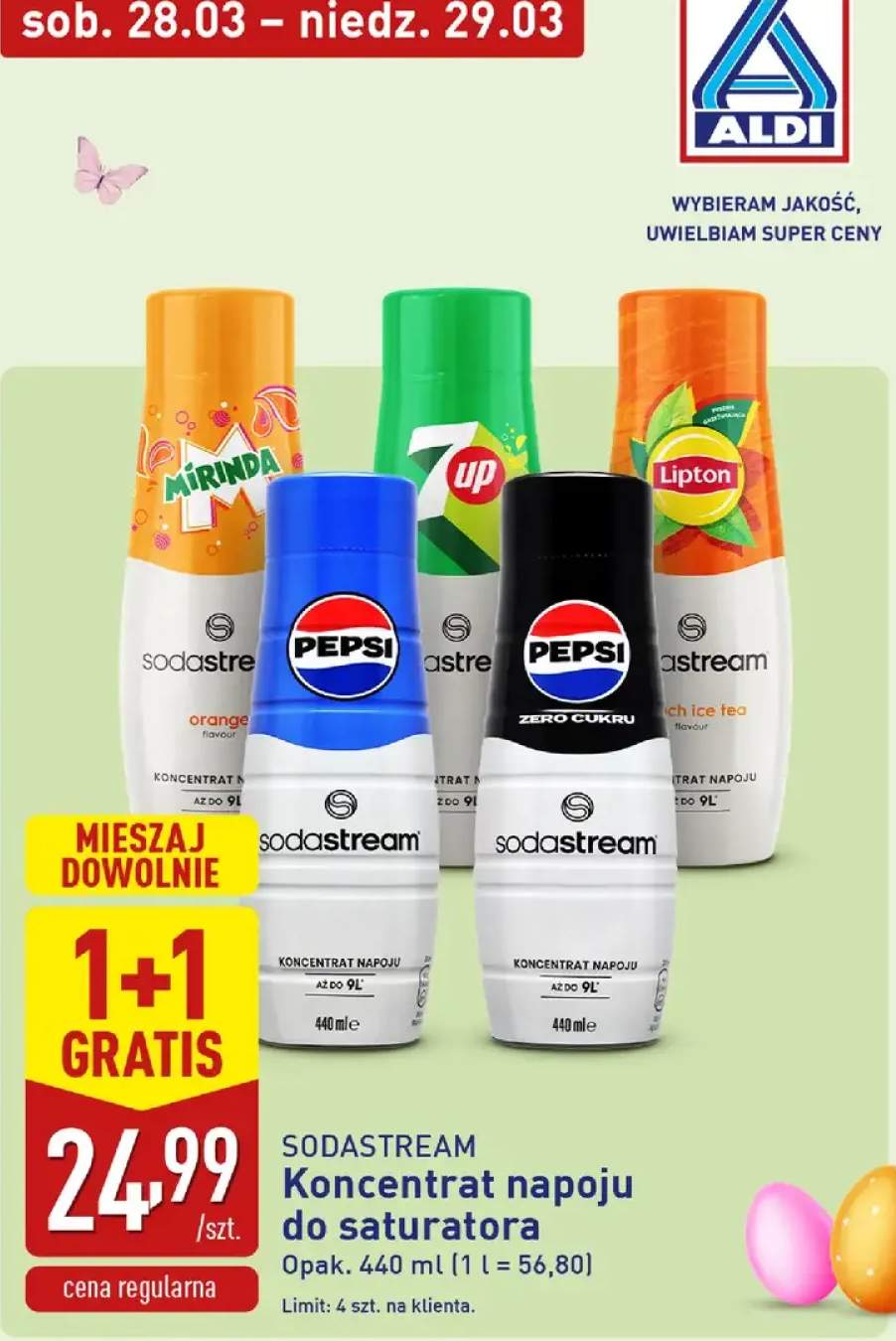 Koncentrat napoju do saturatora Pepsi Zero 1+1 GRATIS