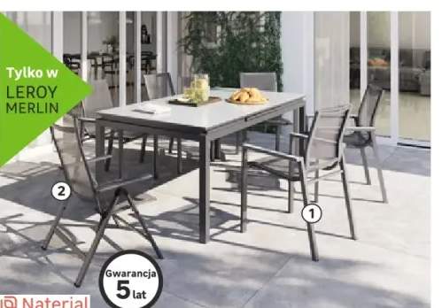 Krzesło ogrodowe Odyssea Gamma antracytowe aluminiowe