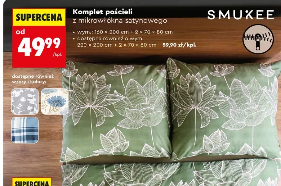 Komplet pościeli z mikrowłókna satynowego