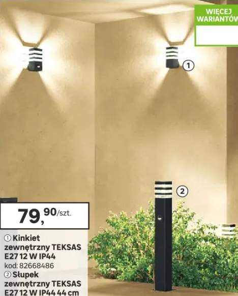 Kinkiet zewnętrzny ogrodowy Teksas E27 grafit IP44 Goldlux