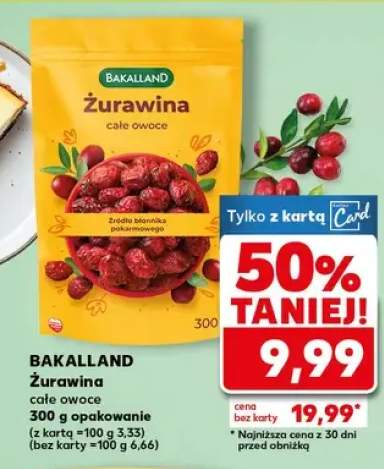 Żurawina całe owoce