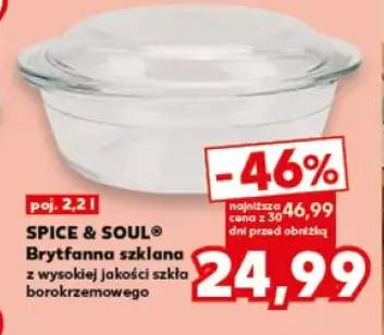 Brytfanna szklana z wysokiej jakości szkła borokrzemowego