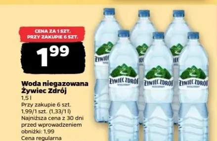 Woda niegazowana Żywiec Zdrój