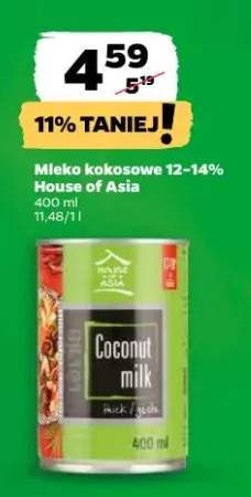 Mleko kokosowe 12-14% House of Asia