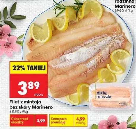 Filet z mintaja bez skóry