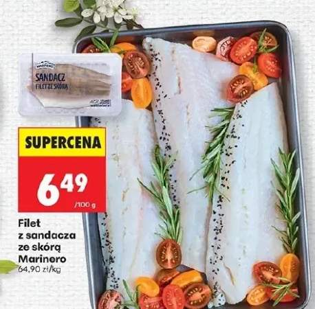 Filet z sandacza ze skórą