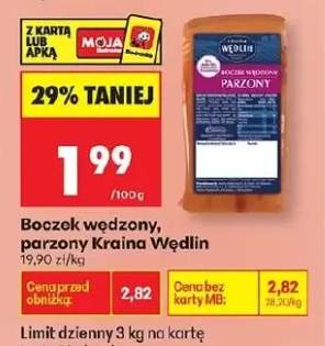 Boczek wędzony, parzony