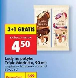 Lody na patyku raspberry