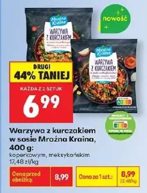 Warzywa z kurczakiem w sosie koperkowym