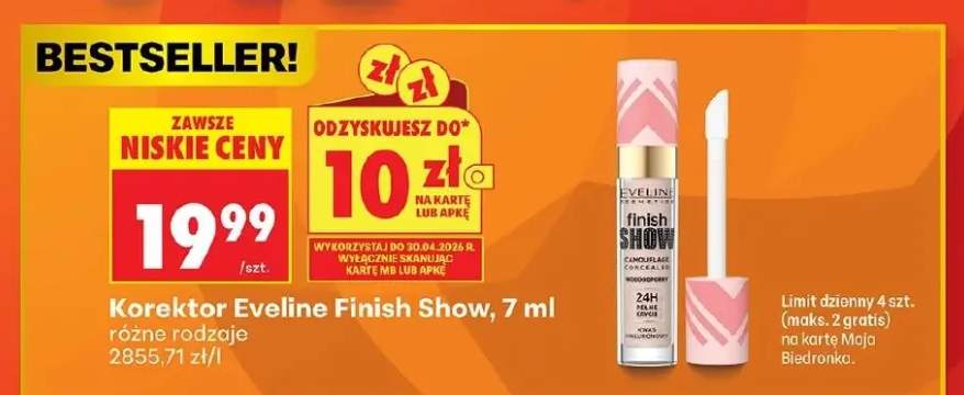 Korektor Finish Show różne rodzaje