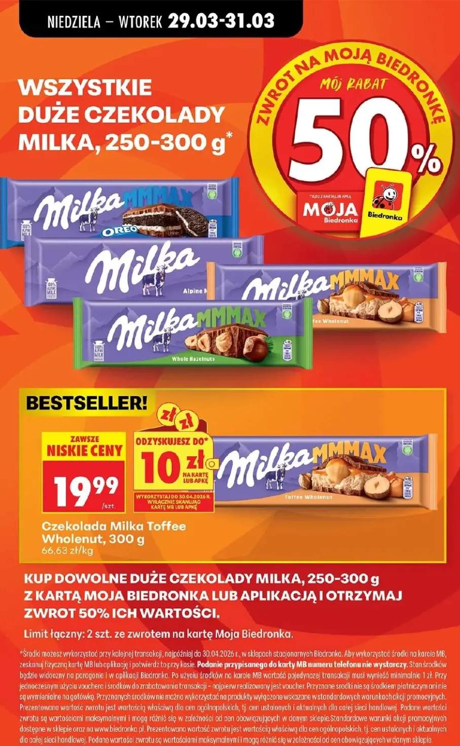 Czekolada Milka Toffee Wholenut